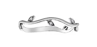 10K White Gold 0.02cttw Diamond Vine Band