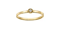 10K Gold 0.02cttw Diamond Ring