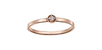 10K Yellow Gold 0.02cttw Diamond Ring - /