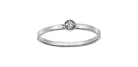 10K Yellow Gold 0.02cttw Diamond Ring - /
