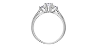 14K  White Gold 0.60cttw Canadian Diamond Engagement Ring - /