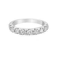 14K Rose Gold Platinum diamond band