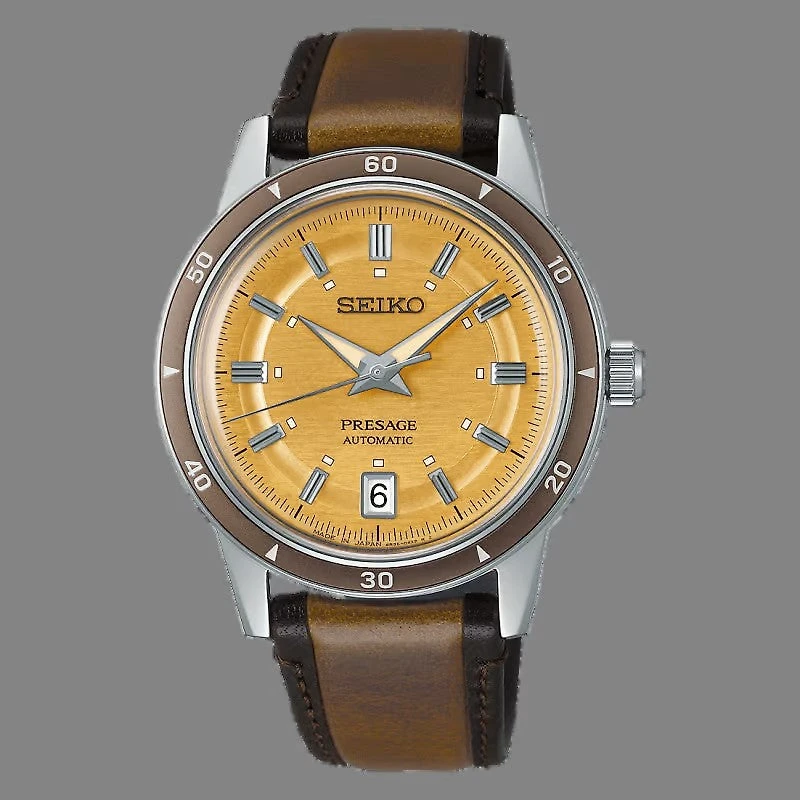 Seiko Presage Style 60s in Golden Yellow SRPL75J1