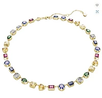Swarovski Stilla necklace Mixed cuts, Multicoloured, Gold-tone plated 5662915