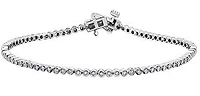 10K White Gold 0.66 cttw Diamond Tennis Bracelet