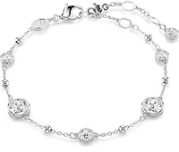 Swarovski - Imber bracelet, Round cut, White, Rhodium plated - 5696079