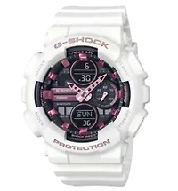 Casio G-Shock Analog Digital Women's Watch, GMA-S140M-7A, Pink & White