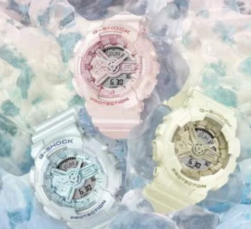Casio G-Shock Analog Digital Women's Watch, Blue - GMA-S110ST-2A