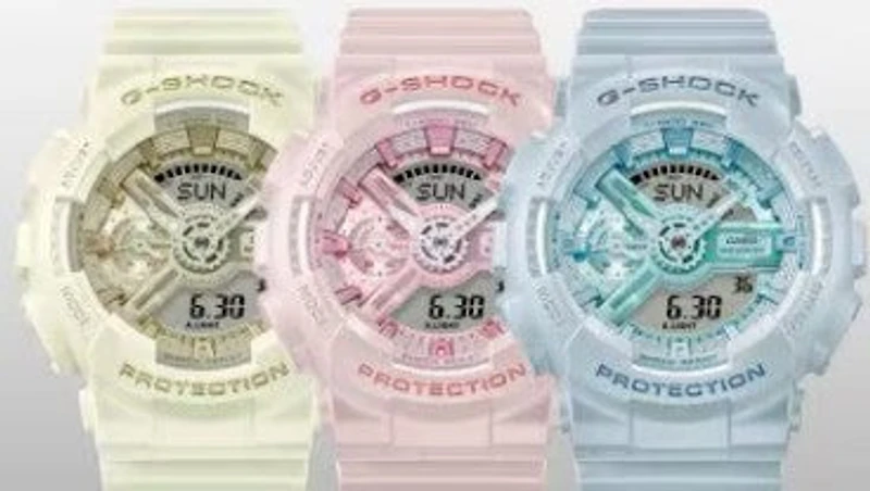 Casio G-Shock Analog Digital Women's Watch, Blue - GMA-S110ST-2A
