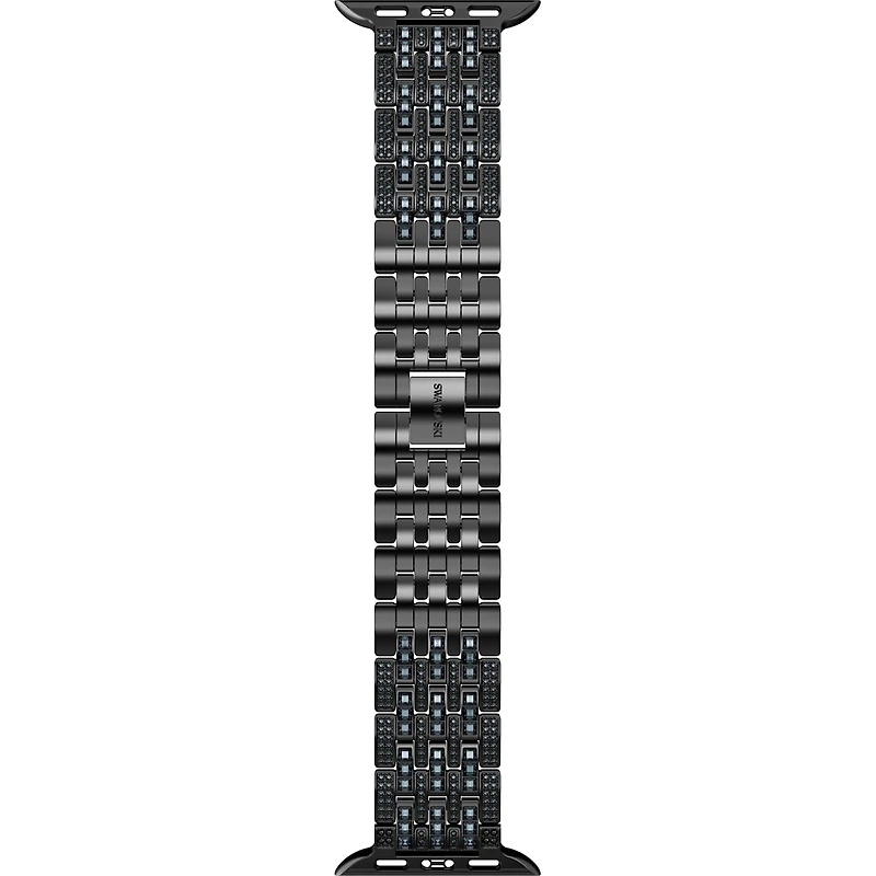 Swarovski Sparkling princess strap compatible with Apple Watch®, Black, Black Finish, Pre-order only - 5678675