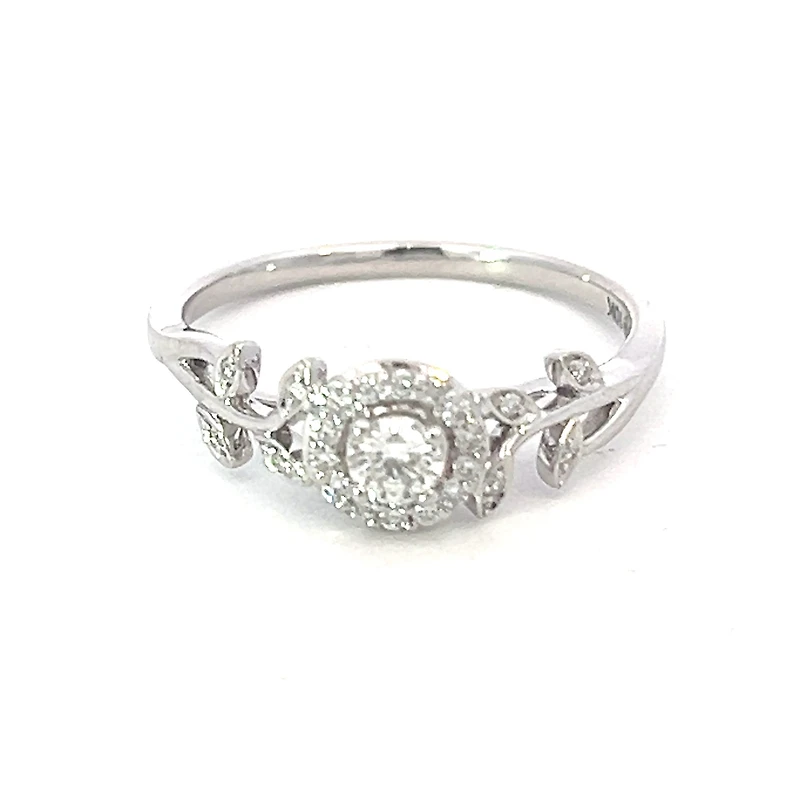10K White Gold 0.25cttw Canadian Diamond Ring - / 4.5