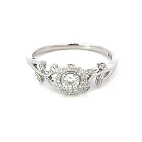 10K White Gold 0.25cttw Canadian Diamond Ring - / 4.5