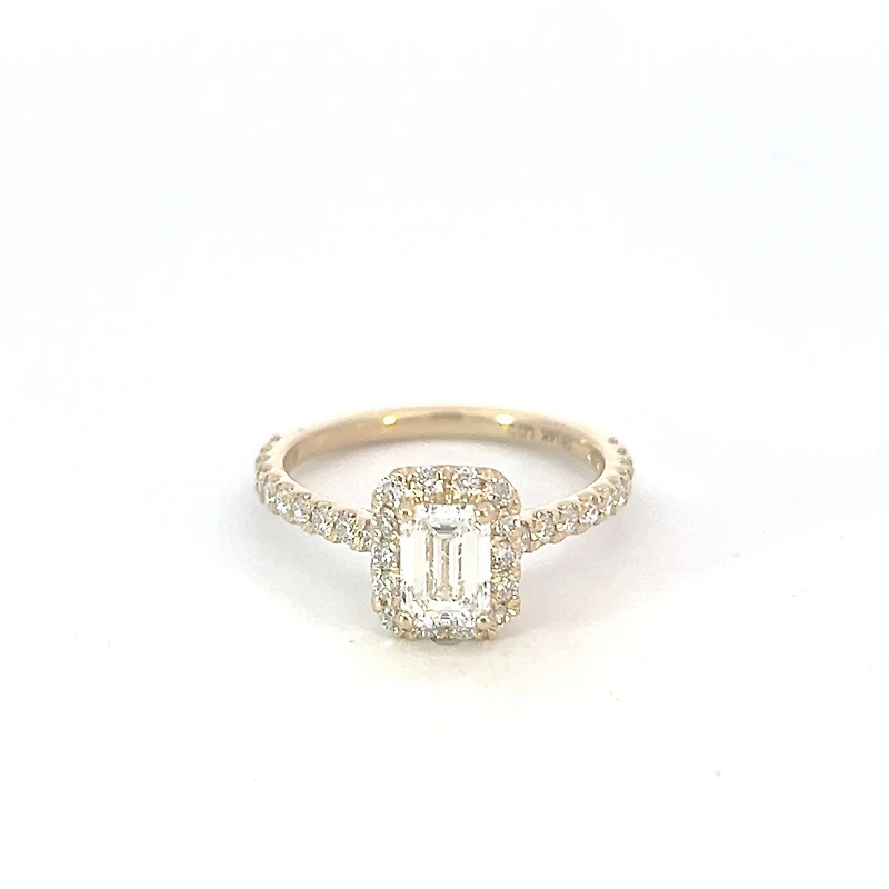 14K Yellow Gold 0.91cttw Lab Grown Diamond Engagement Ring - / 4.5