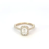 14K Yellow Gold 0.91cttw Lab Grown Diamond Engagement Ring - / 4.5