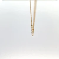 10K Yellow Gold 0.13cttw Diamond Necklace