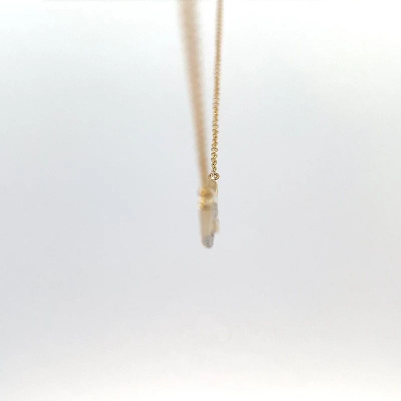 10K Yellow Gold 0.13cttw Diamond Necklace