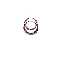 10K White Gold Huggies - 9mm
