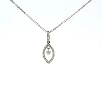 14K Yellow Gold Diamond Pendant