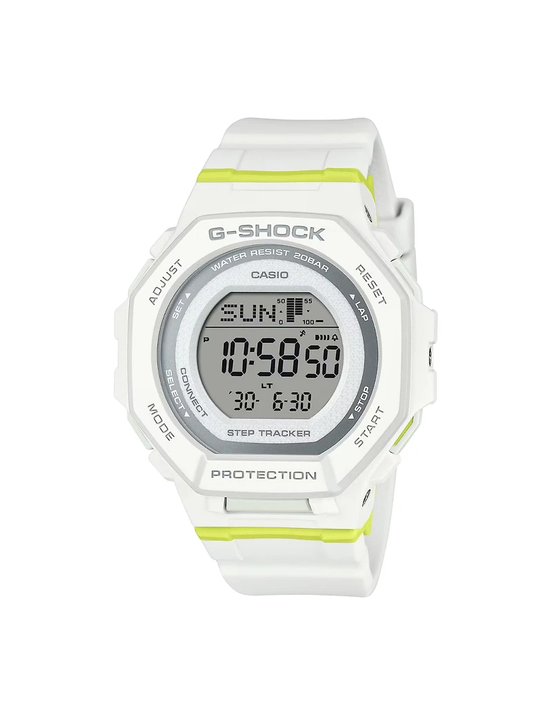 Casio G-Shock Ladies G-Squad Watch, White, GMD-B300SC-7