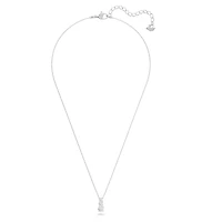 Swarovski Attract Trilogy pendant Round cut, White, Rhodium plated - 5414970