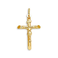 10K Yellow Gold Crucifix Cross Charm