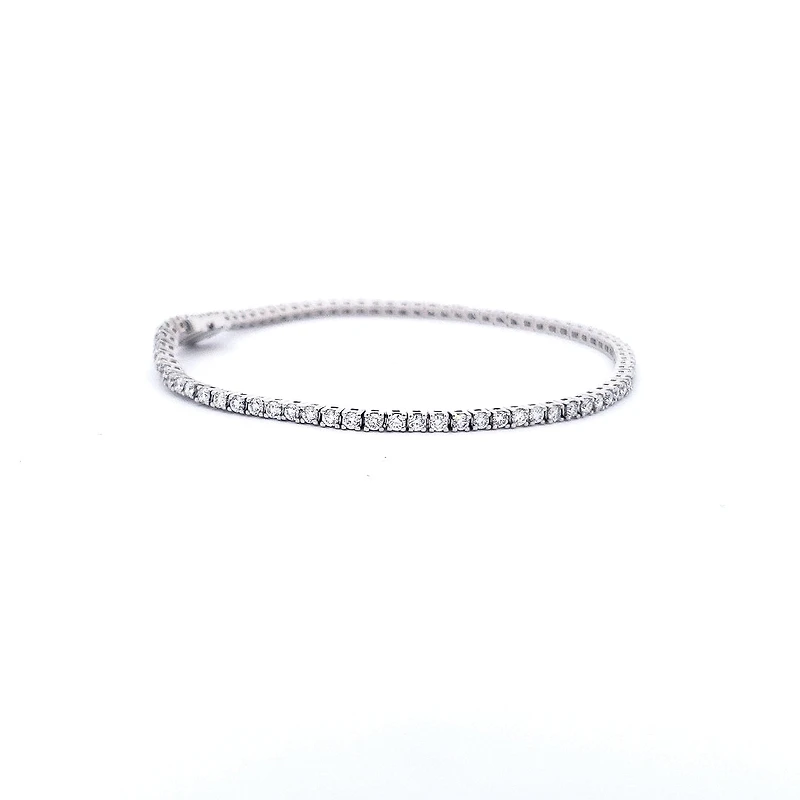 14K White Gold 2.00 cttw Lab Grown Diamond Tennis Bracelet