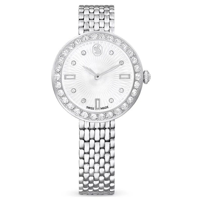Swarovski Certa watch, Swiss Made, Metal bracelet, Silver tone, Stainless steel 5673022