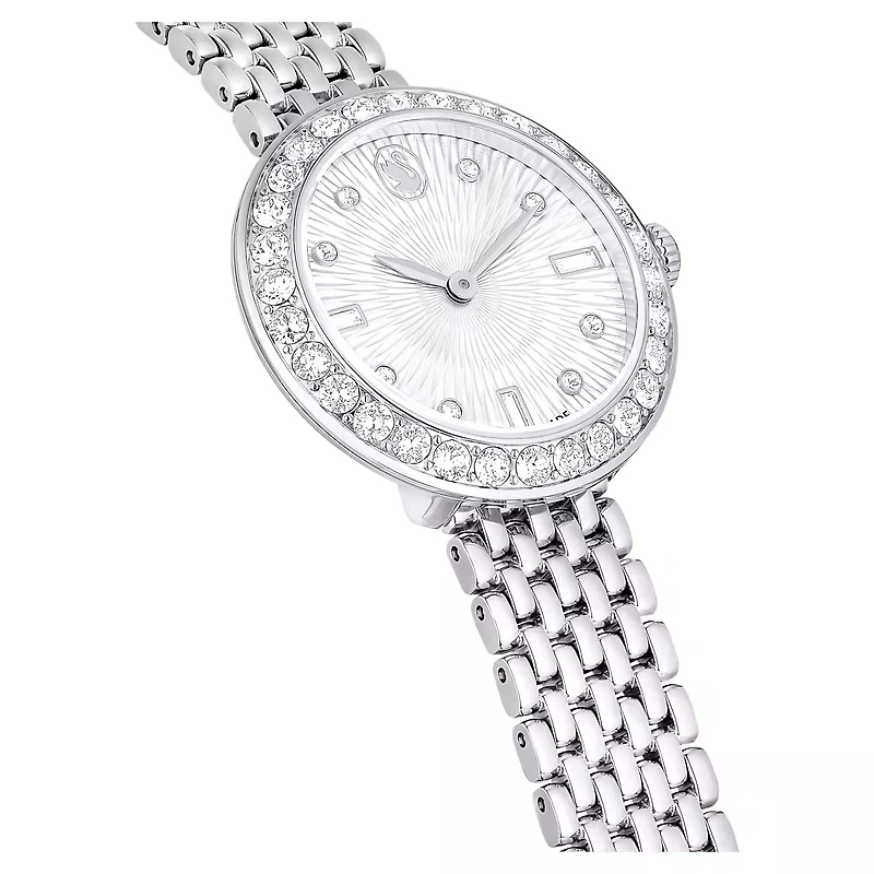 Swarovski Certa watch, Swiss Made, Metal bracelet, Silver tone, Stainless steel 5673022