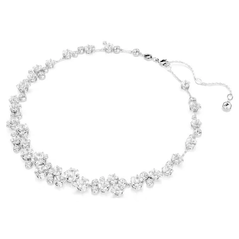 Constella necklace Round cut, White, Rhodium plated 5722472