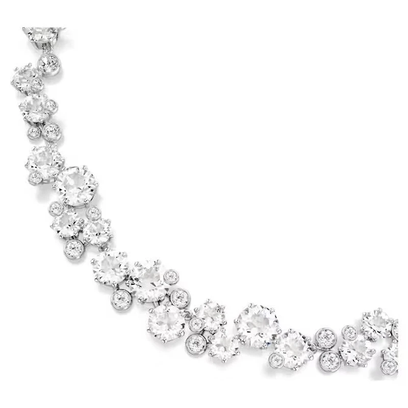 Constella necklace Round cut, White, Rhodium plated 5722472