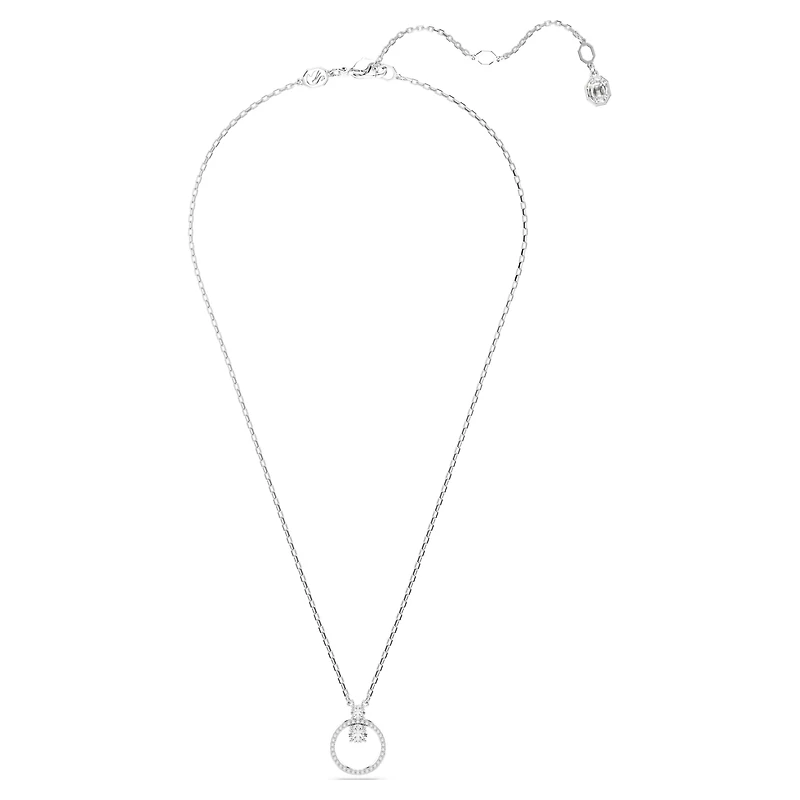 Swarovski - Constella pendant, Pavé, Round cut, White, Rhodium plated 5692261