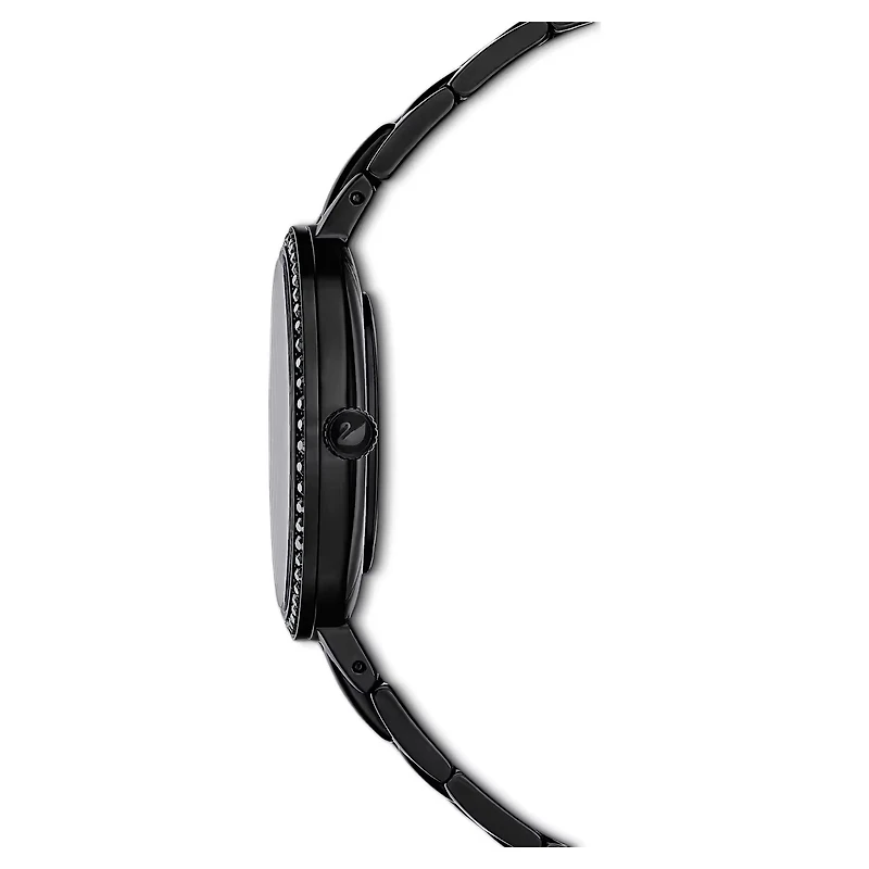 Swarovski - Cosmopolitan watch, Swiss Made, Metal bracelet, Black, Black finish 5547646