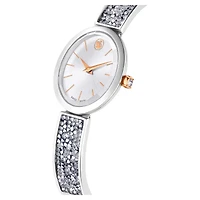 Swarovski Crystal Rock Oval watch, Swiss Made, Crystal bracelet, White, Stainless steel 5656878