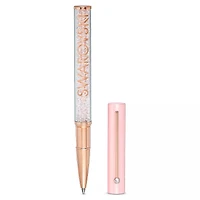 Swarovski Crystalline Gloss ballpoint pen, Pink, Pink lacquered, Rose gold-tone plated 5568756