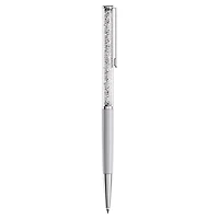 Swarovski - Crystalline Silk ballpoint pen, Gray, Gray lacquered, Chrome Plated 5709613