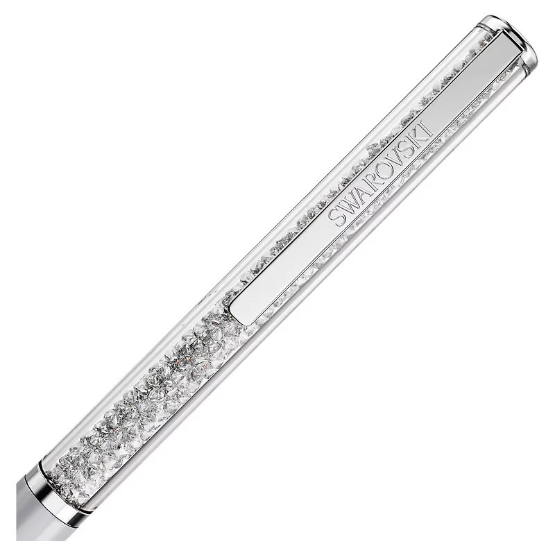 Swarovski - Crystalline Silk ballpoint pen, Gray, Gray lacquered, Chrome Plated 5709613