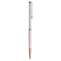Swarovski - Crystalline Silk ballpoint pen, Pink, Pink lacquered, Rose gold-tone plated 5709614