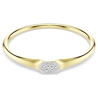 Swarovski Dextera bangle, Round cut, White, Gold-tone plated 5724597