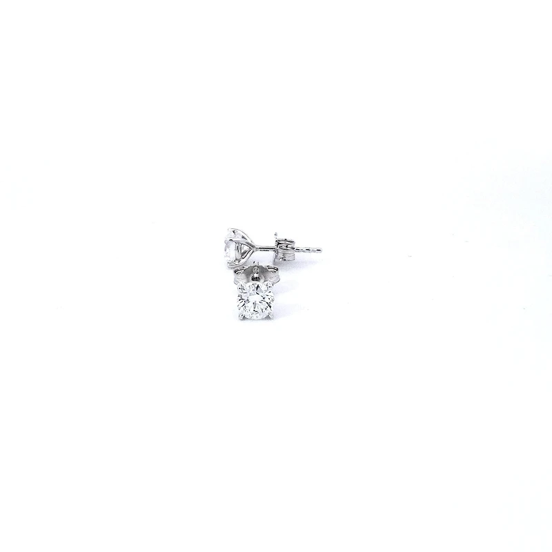 14K White Gold 1.10cttw Lab Grown Diamond Stud Earrings
