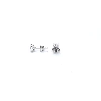 14K White Gold 1.10cttw Lab Grown Diamond Stud Earrings