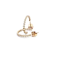 14K Yellow Gold cttw Diamond Earrings