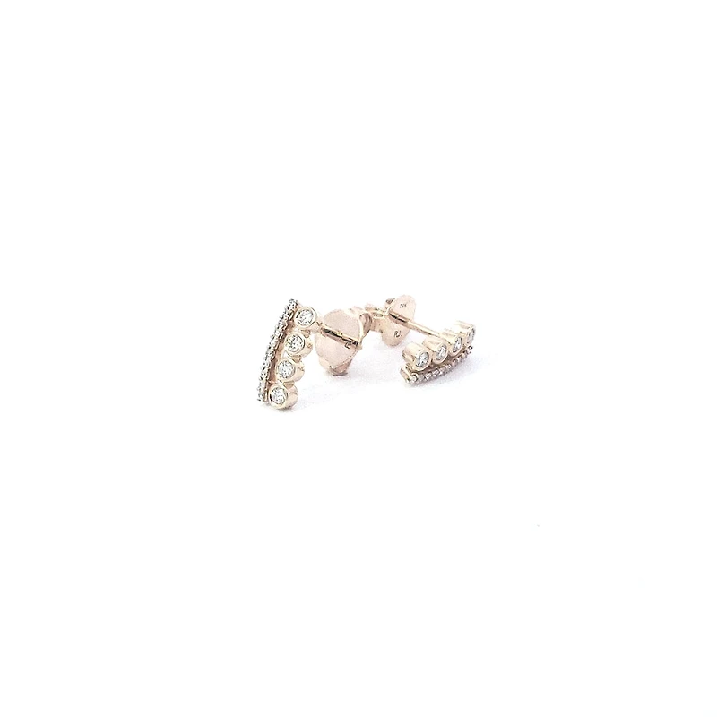 14K Yellow Gold 0.20 cttw Diamond Earrings