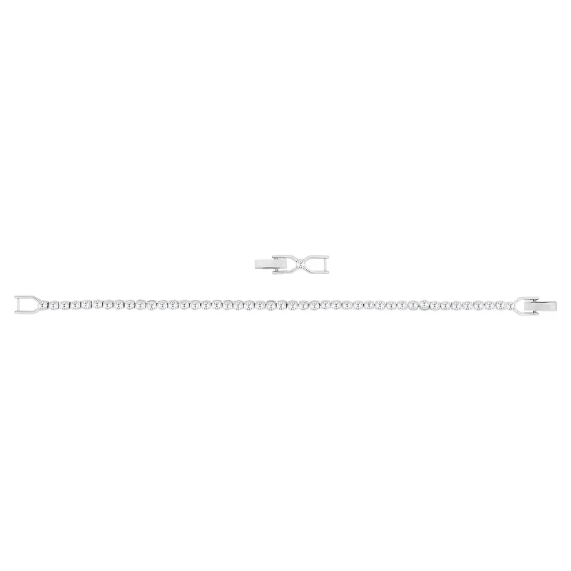 Swarovski Imber Tennis bracelet Round cut, White, Rhodium plated - 1808960