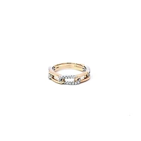 14K Yellow and White Gold 0.21 cttw Diamond Ring - 4.5