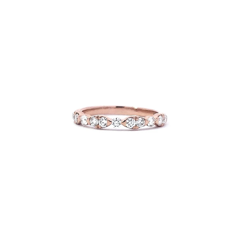 14K Rose Gold 0.45 cttw Diamond Ring - 4.5