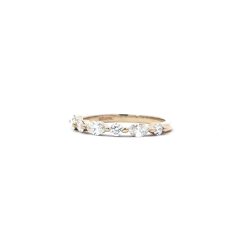 14K Yellow Gold 0.63 cttw Diamond Ring