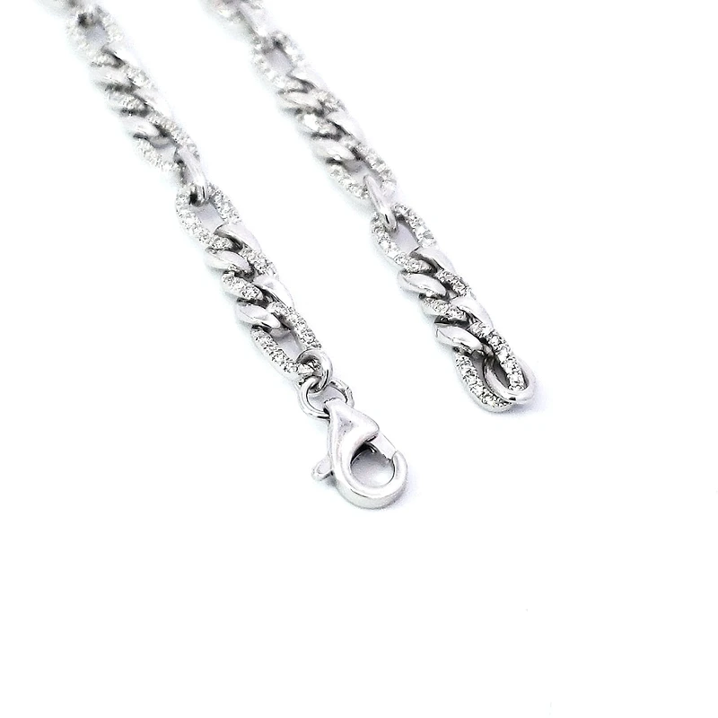 14K White Gold 0.51 cttw Diamond Bracelet