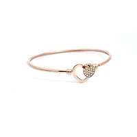 14K Rose Gold 0.14 cttw Diamond Bangle