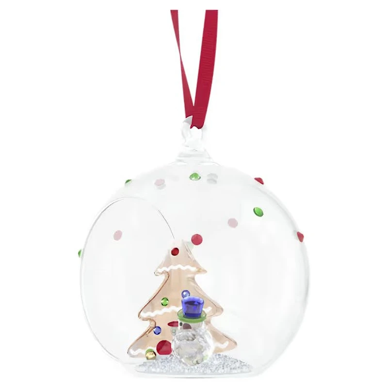 Swarovski Holiday Cheers Tree and Snowman Ball Ornament 5701509