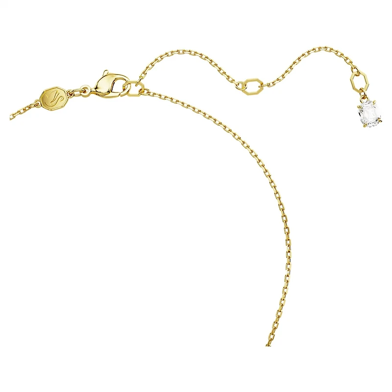 Swarovski Idyllia pendant, Clover, Green, Gold-tone plated - 5671144